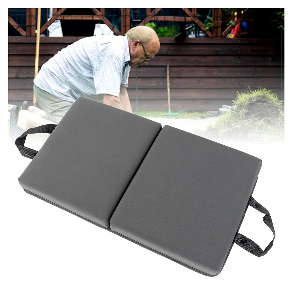 Extra dicke Knieunterlage, Memory Foam Gartenkniepolster, faltbares Kniepolster mit Griff für das Baden von Babys, Gartenarbeit, Arbeit, Yoga (S)