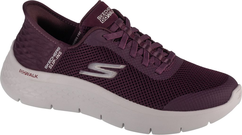 A single Skechers women's sneaker is shown from a side angle against a white background.