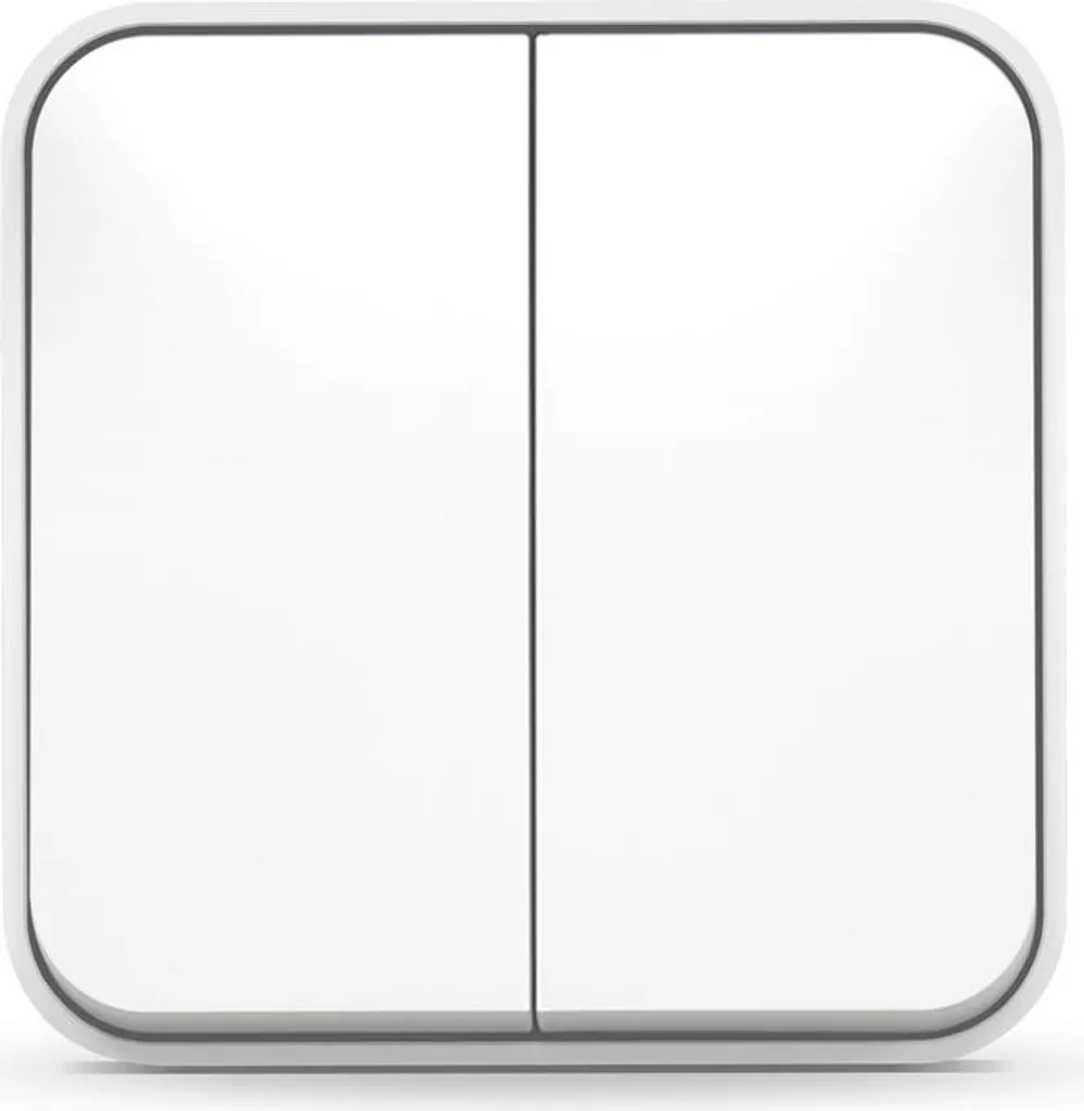 Interrupteur double pour montage mural apparent blanc Videx Binera - 2