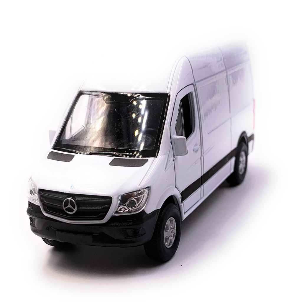 Onwomania Mercedes Benz Sprinter Panel Van Weiss Modellauto Auto Mst. 1:34