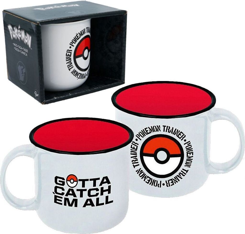 Tasse Pokeball Motiv Pokemon 400 ml aus Keramik