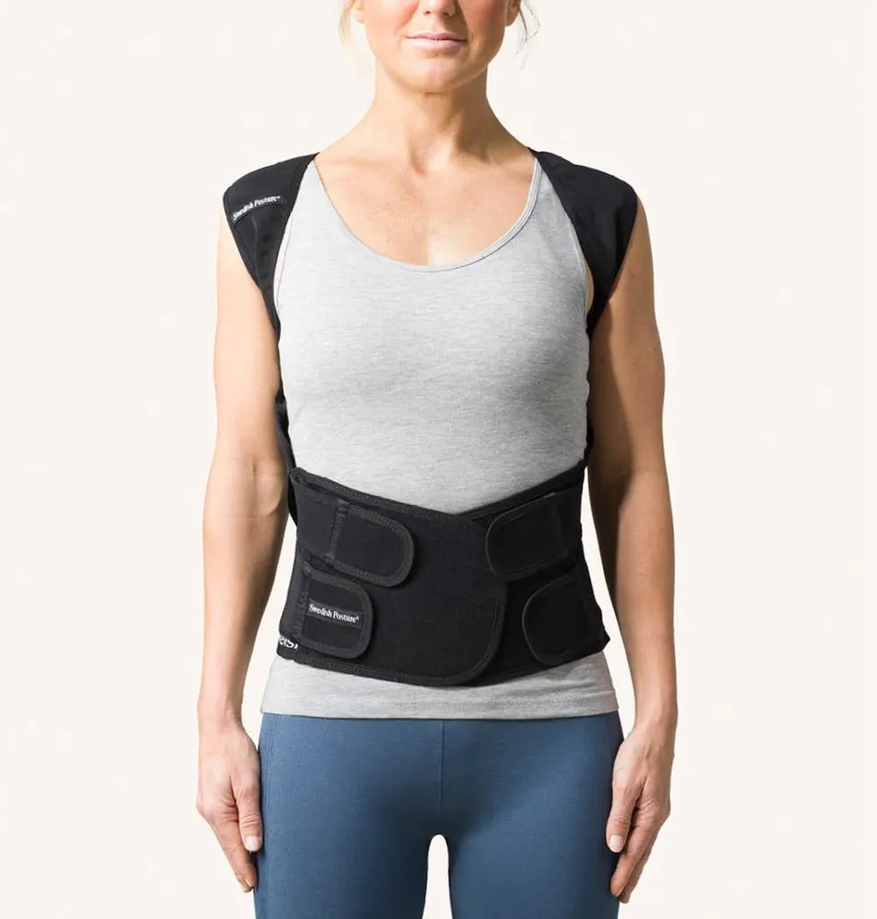 Gilet de Posture Noir XS Position pour Travail de Bureau et Sport
