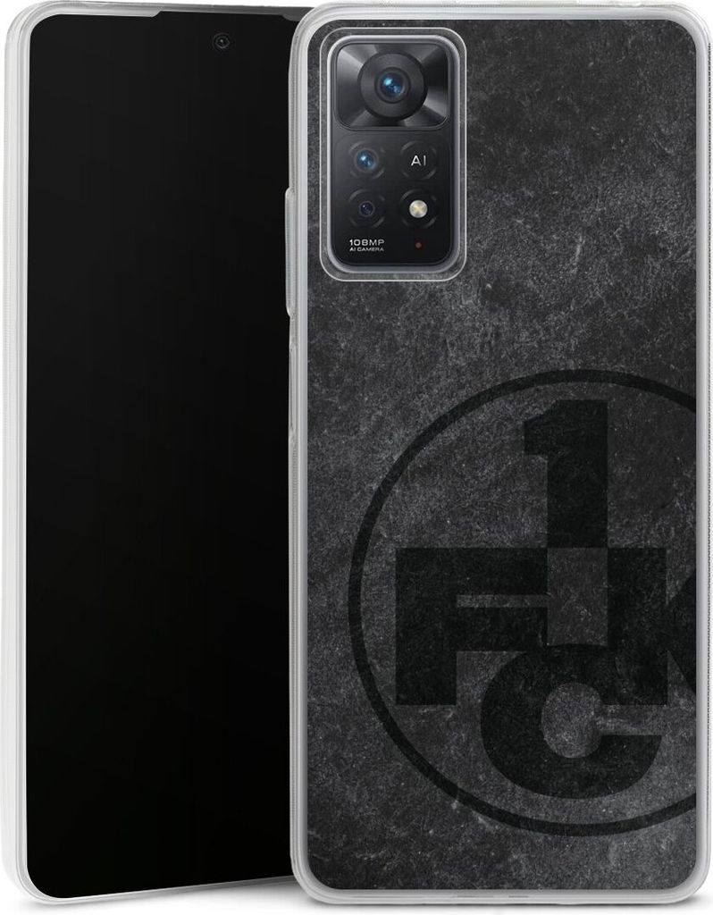 DeinDesign Slim Hülle für Xiaomi Redmi Note 11 Pro 5G Silikon Case Ultra Dünn Handyhülle 1. FC Kaiserslautern 1. FCK Beton