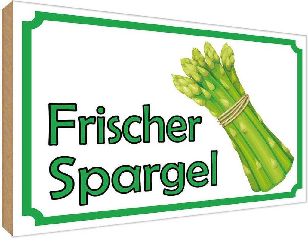 vianmo Holzschild 30x40 cm frischer Spargel Restaurant Essen Trinken