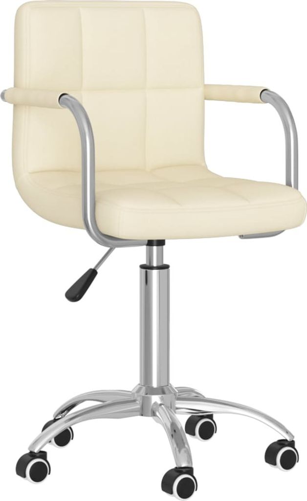 "2026 Promotion" Esszimmerstuhl Drehbar Creme Stoff - Esszimmerstühle CC4316