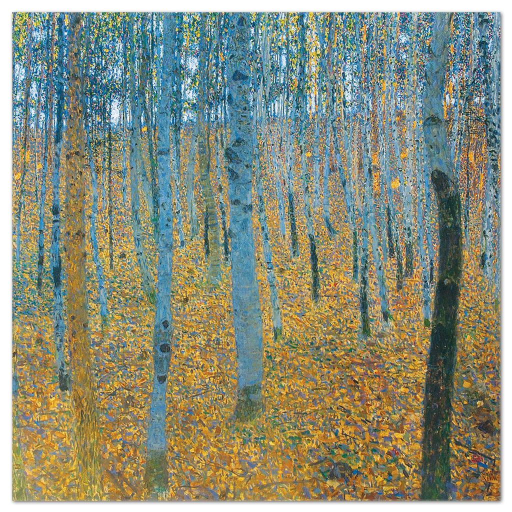 Giallobus - Buchenwald - Gustav Klimt - 70L x 70B cm - Bild - Acrylglas