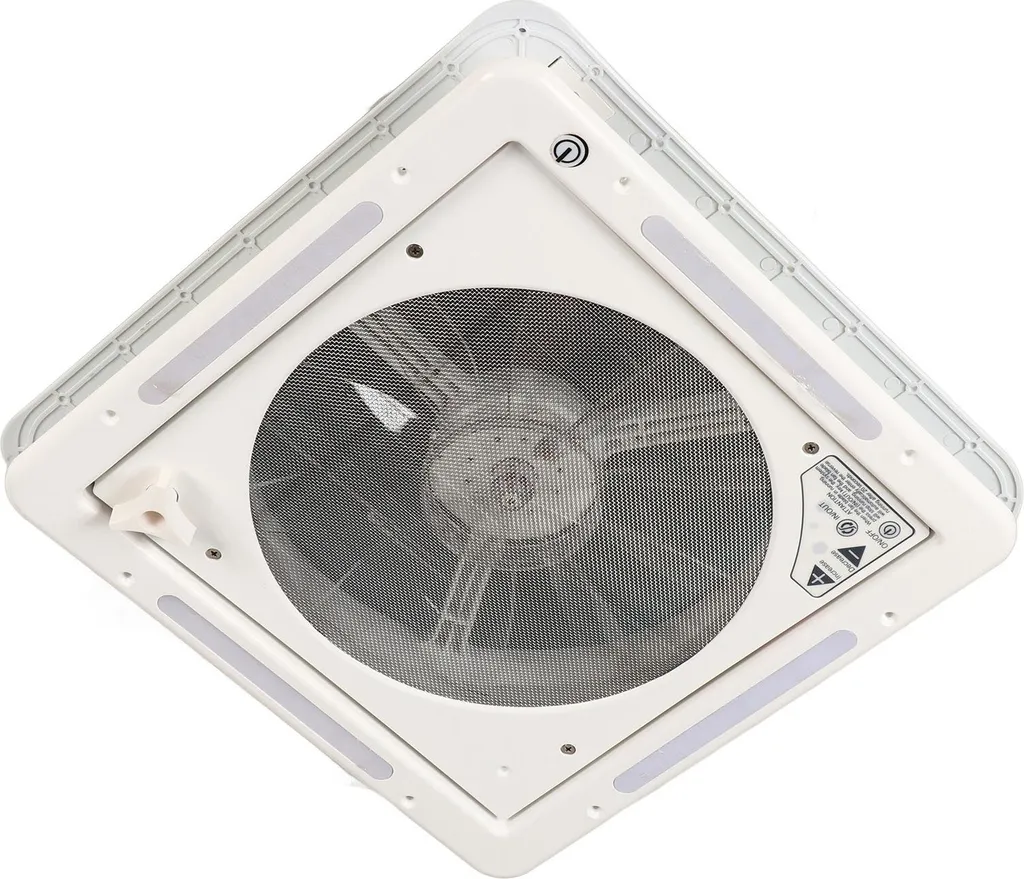 Ventilateur 12V anti-condensation pour camping-car avec éclairage LED