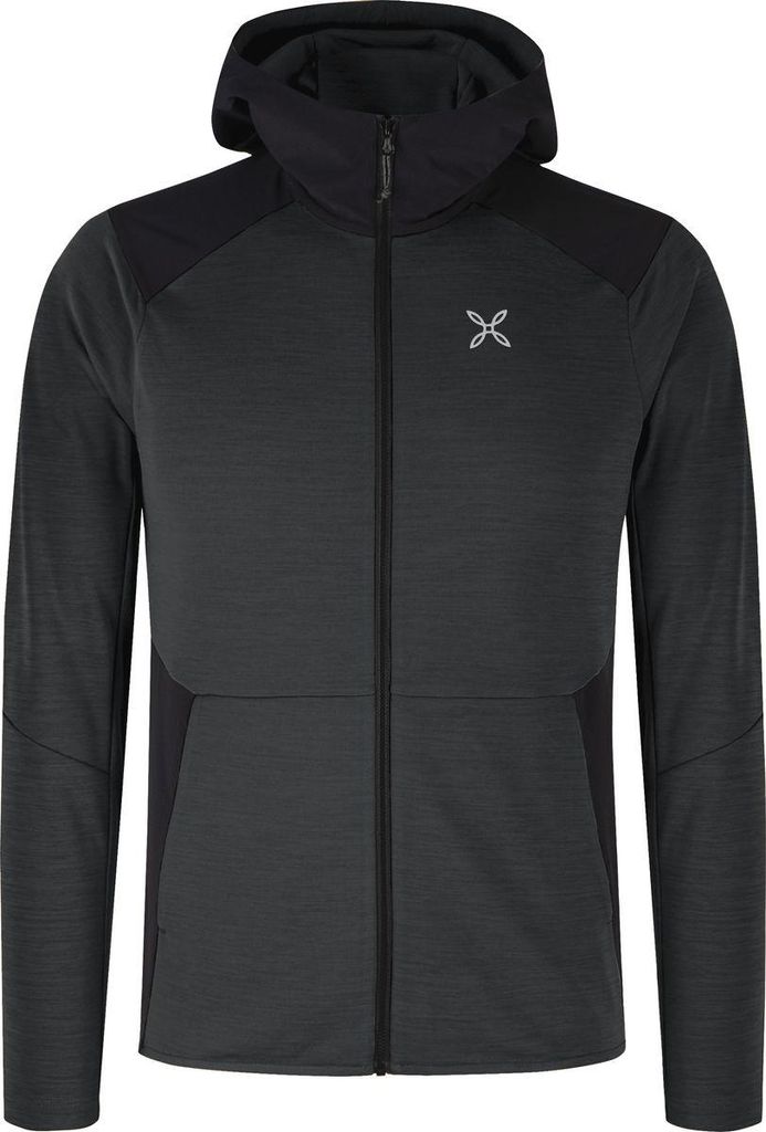 Montura Timeless Mix Hooded Maglia (MMAP61X) - Herren Fleece-Hoodie, Farbe:92-ANTRACITE, Größe:S