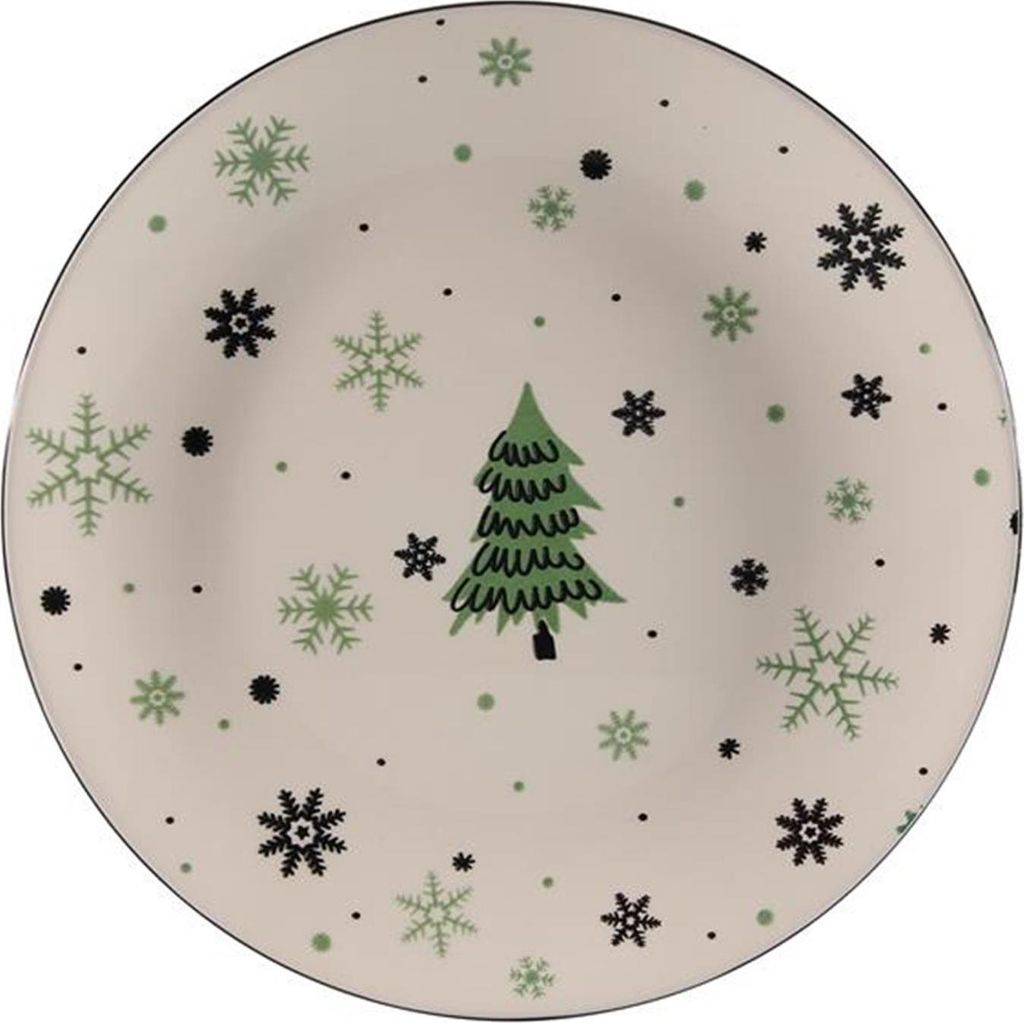 Weihnachtsbaum Teller flach, ø: 265 mm