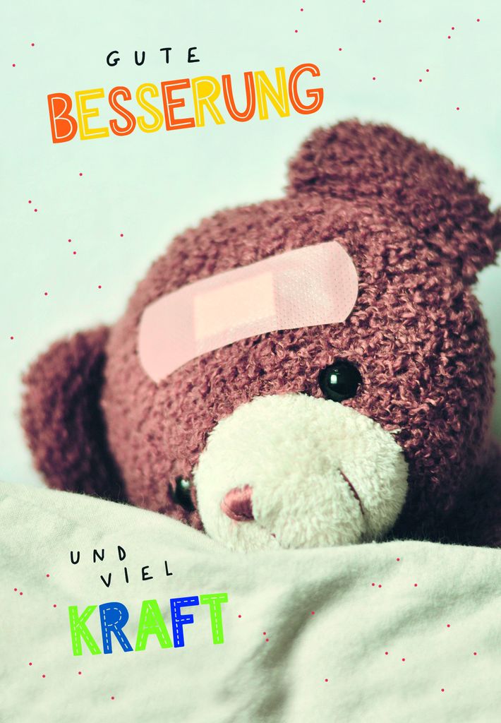 Genesung - Glückwunschkarten im Format 11,5 x 17 cm