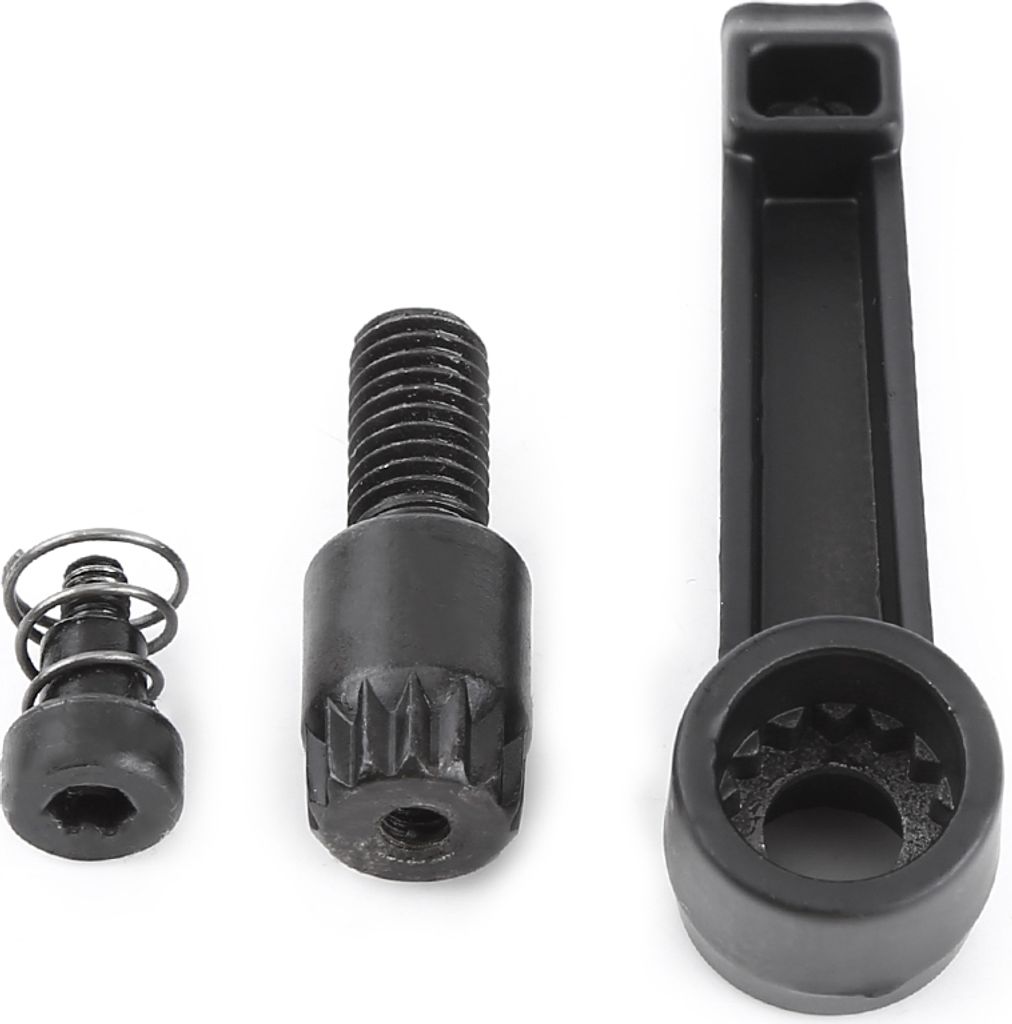Schwarzer Klemmhebel Verstellbarer Griff mit Außengewinde (M8*16)