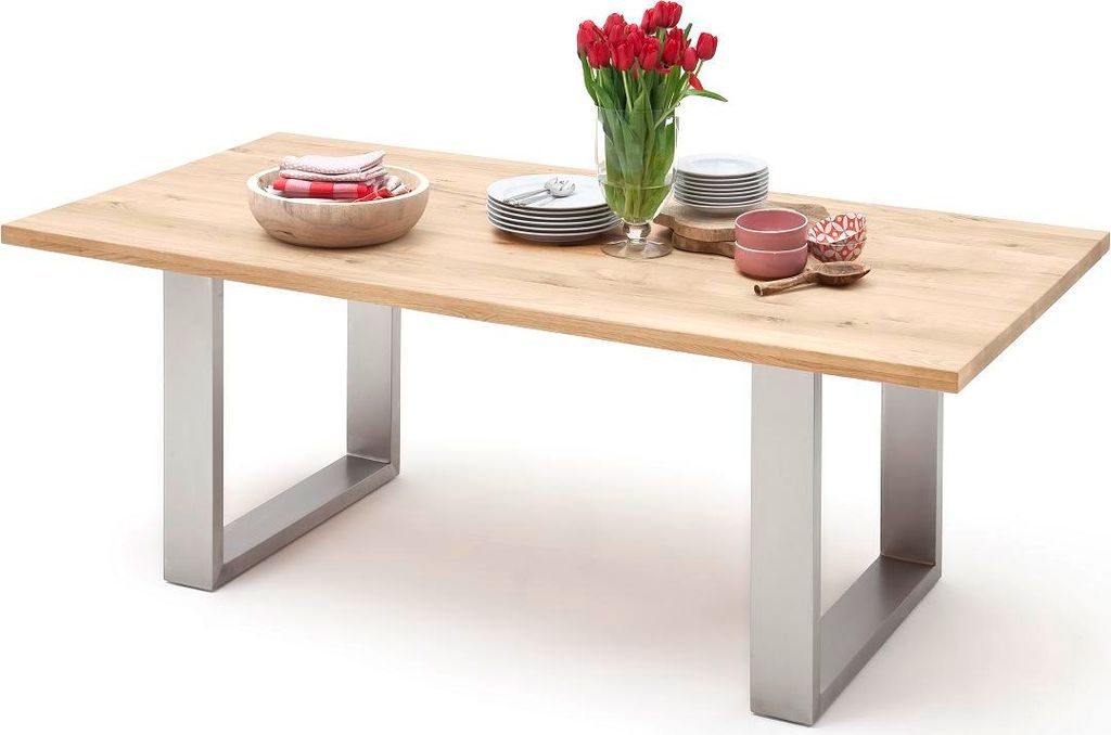 Esstisch Kufentisch Greta | Balkeneiche massiv | 160 x 90 cm