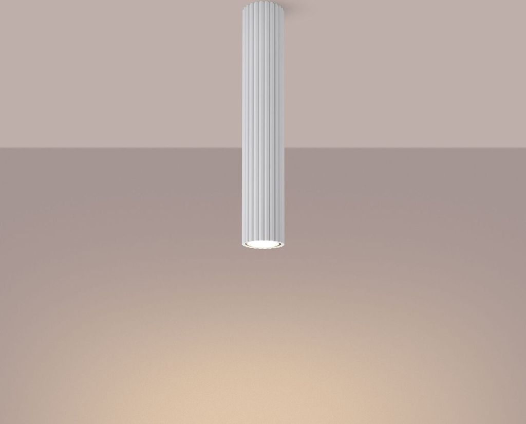 Spot Leuchte Decke Aluminium GU10 Ø 6,5 cm Aufputz Weiß rund Modern Lampe Deckenleuchte