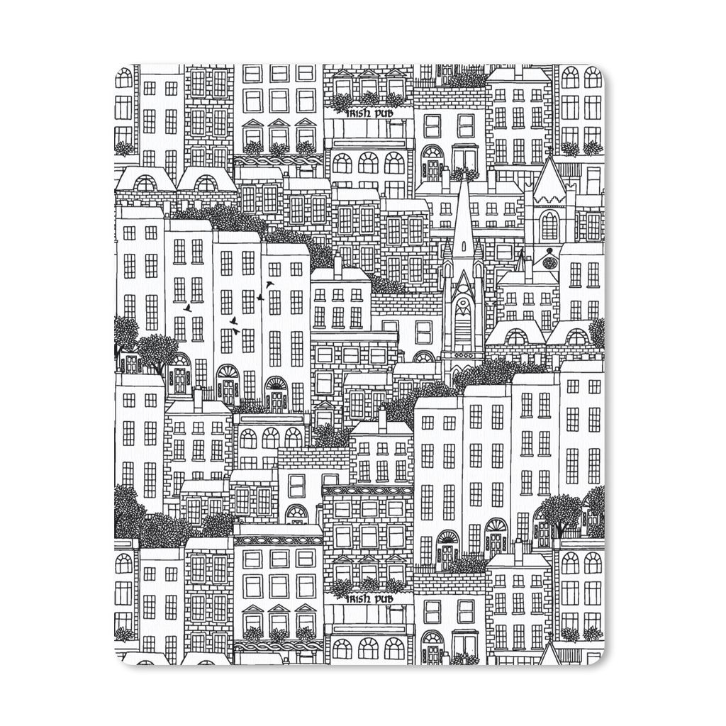 MuchoWow Mauspad Mousepad Dublin - Skyline - Muster 19x23 cm - Mousepads - Maus Mat - Pad - Mausunterlage - Mauspads - Spielen