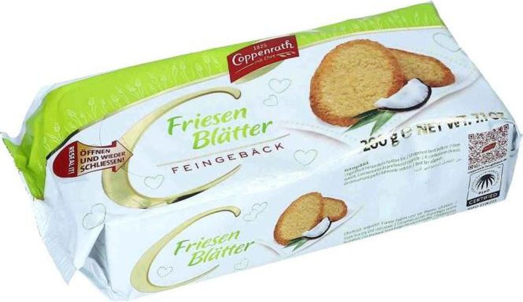 Friesen Blätter Hausgebäck von Coppenrath, 200g Produktbild 