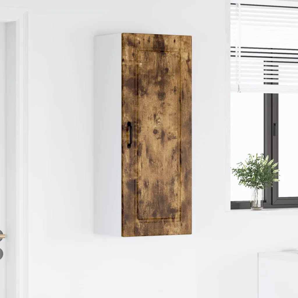 vidaXL Armadio Rovere Affumicato 40x31x100 cm | Calore e Ordine - 4