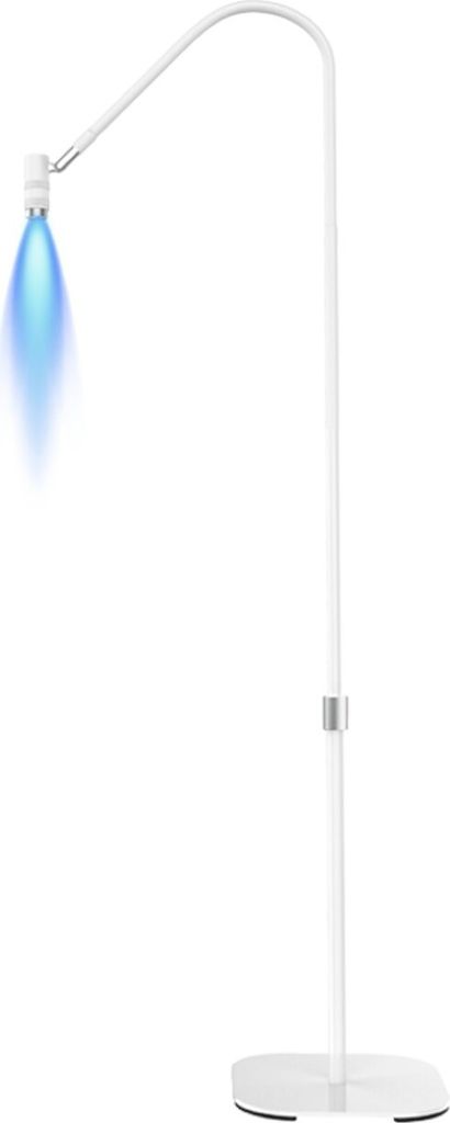 UV-Lash-Lampe Beauty Light 360° Touch-Dimmung 5 Lichtstufen Fußschalter Brille white