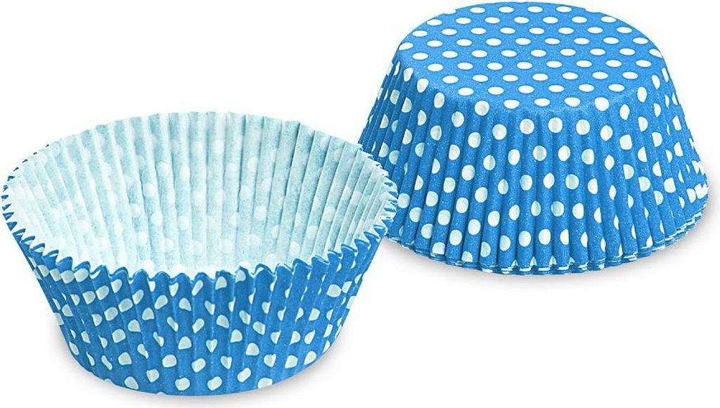 Baking Cups - Karo blau - 40pcs