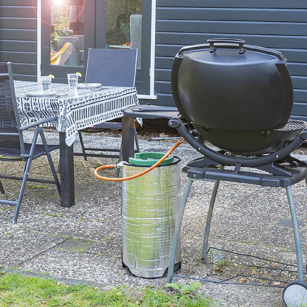 Gasflaschenhülle 11 kg – 3-lagige Schutzhülle & Isolierhülle für Propan Gasflaschen – mit Klettverschluss – ideal für Camping, Wohnwagen...
