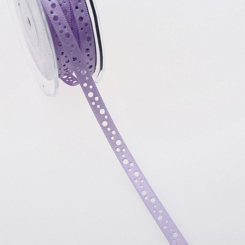 Satinlochband - lavendel - 9 mm - 20 m - 54009 42