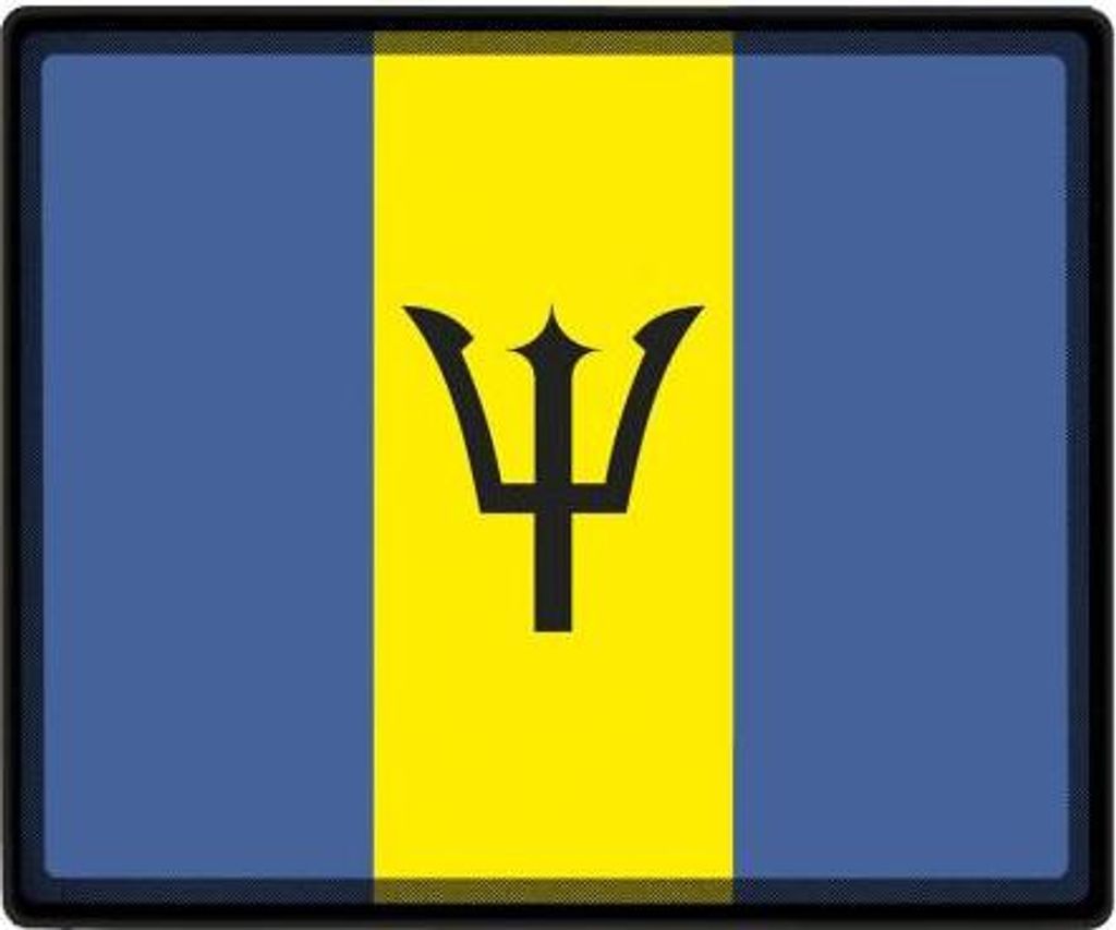 Mousepad Mauspad mit Motiv - Barbados Fahne 82022 - Gr. ca. 24 x 20 cm