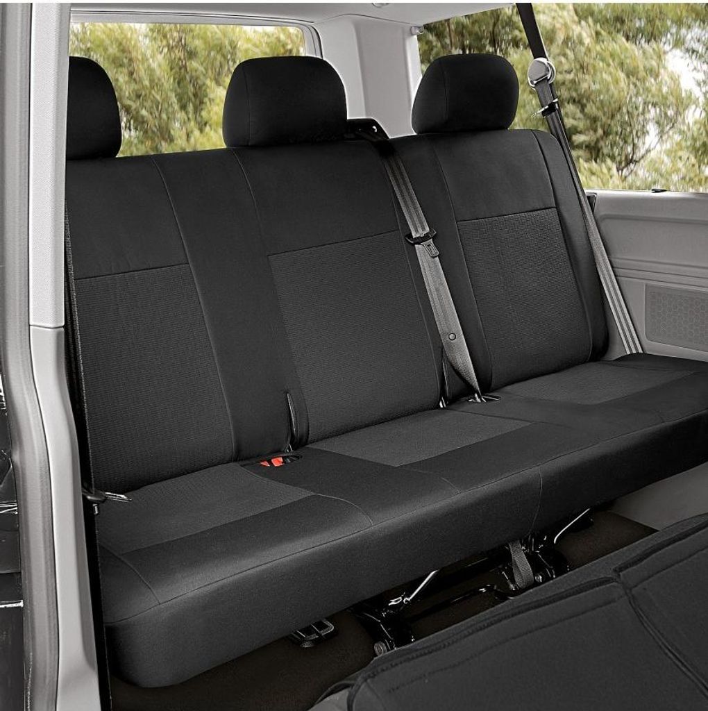 Maß-Sitzbezüge kompatibel mit VW T6 2015- 3er-Bank 3te-Reihe nicht teilbar Z460689
