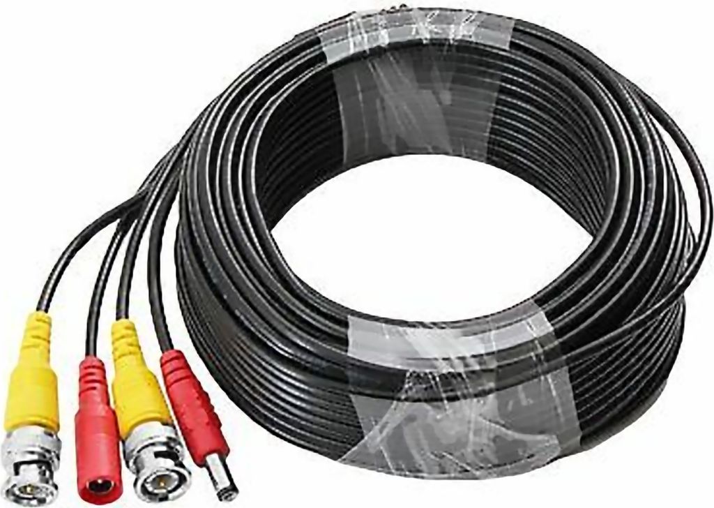 12V DC / BNC Videokabel Stromkabel Kabel Überwachungskamera 5,5mm Hohlstecker BNC / DC 50m