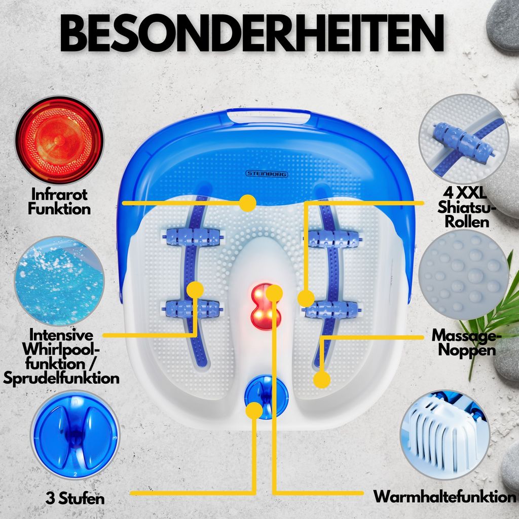 Steinborg foot spa | masážní přístroj na nohy | reflexní Obrázek produktu 2