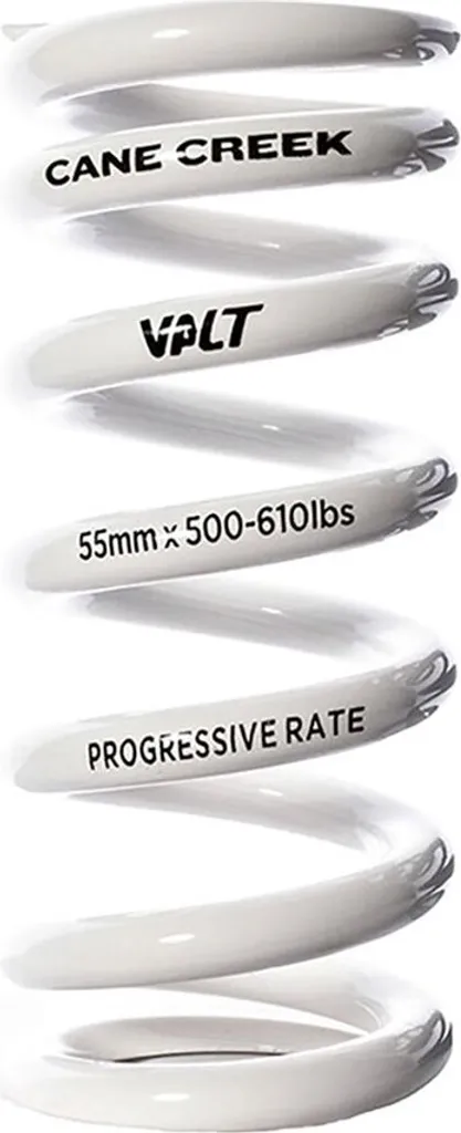 Ressort VTT Enduro Cane Creek Valt Progressiva 450 lbs Blanc 65mm