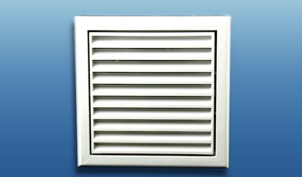 Lüftungsgitter MV mit Flansch Größe: Ø100 154x154mm Farbe: Produktbild 