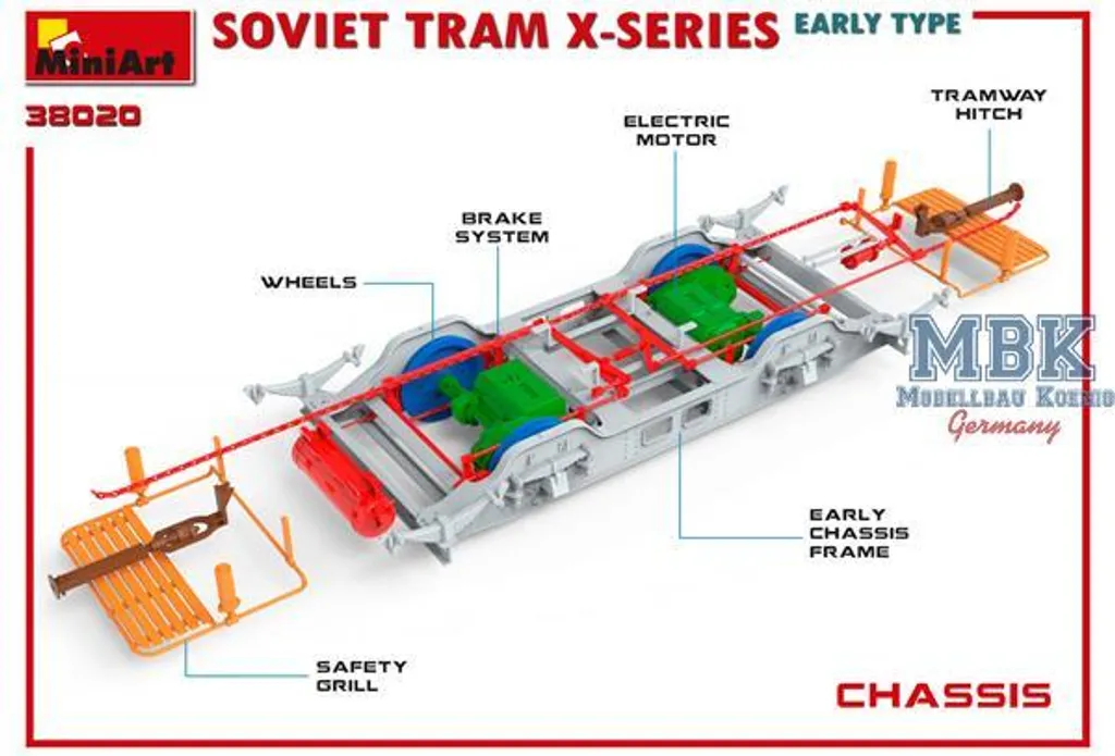 MiniArt 1:35 Sov. Tram X-Series Early Prod. Maquette Tramway Soviétique - 5