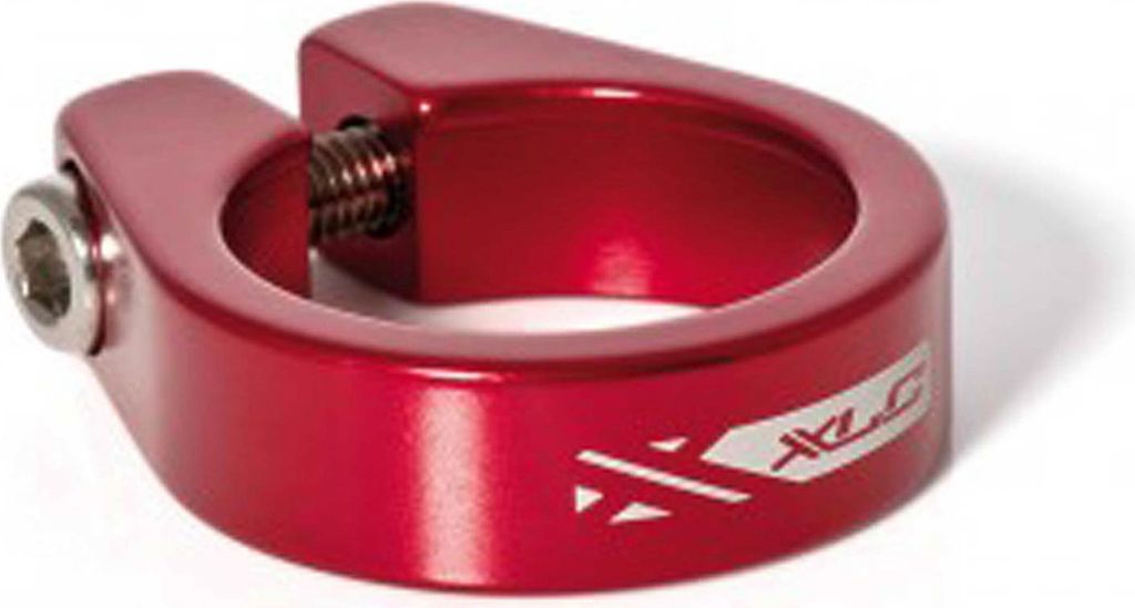 XLC PC-B05 Sattelstütz-Klemmring Ø 31,6mm, Alu, mit Innensechskant, rot