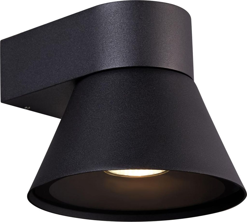 Nordlux Kyklop Cone Wandleuchte GU10 IP54 Schwarz 2318071003