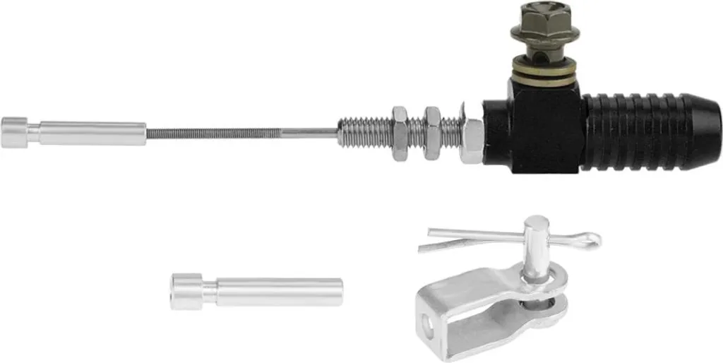 Pompa Frizione Idraulica Universale M10x1.25mm Moto - Asta Freno Nera