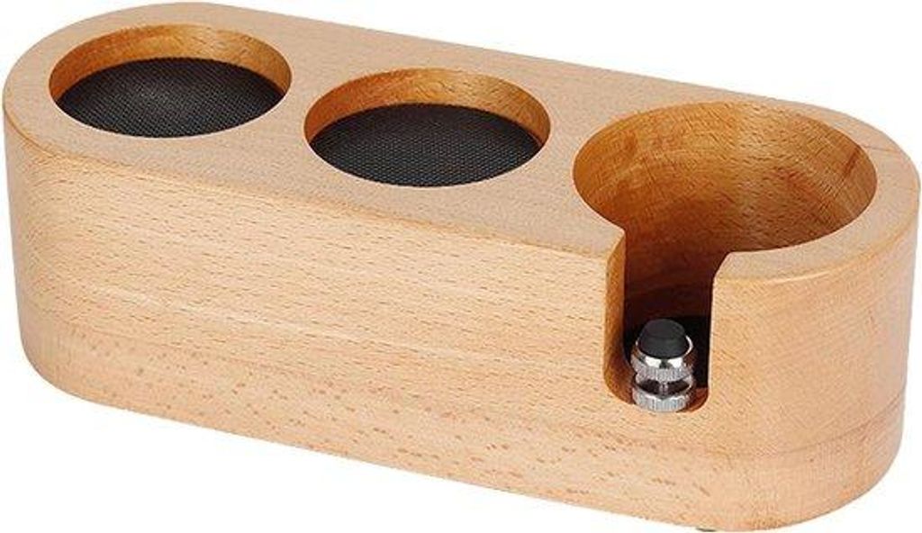 Espresso-Tamper mit 3 Löchern und Distributor - Organizer für Portafilter und Filterhalter - Kaffee-Tamper mit 3 Öffnungen - 51-53 mm