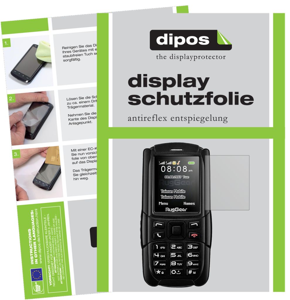2x Schutzfolie für Ruggear RG129 (2018) matt Displayschutzfolie Display Schutz