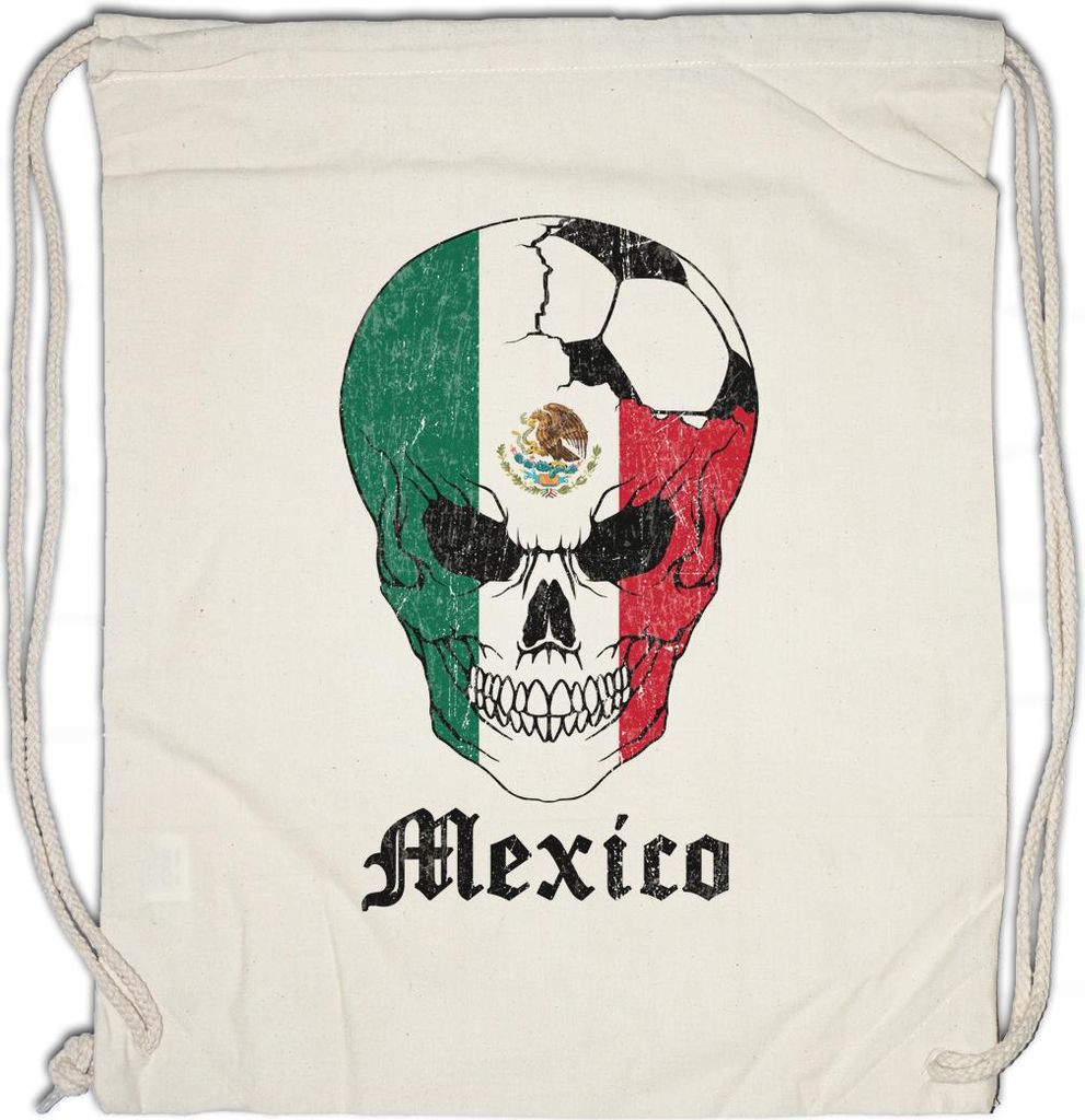 Urban Backwoods Mexico Football Comet, Turnbeutel, Farbe: Beige