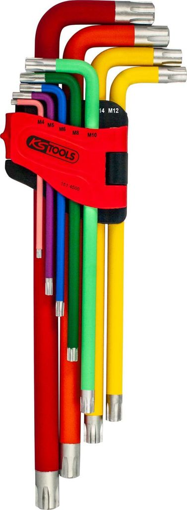 KS Tools RIBE-Winkelstiftschlüssel-Satz, XL, 9-tlg