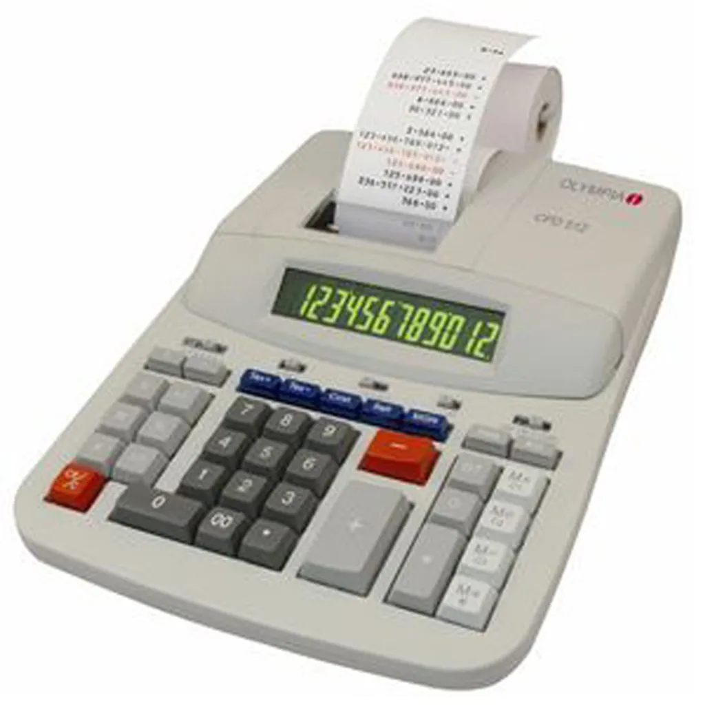 Calculatrice imprimante professionnelle 12 chiffres Olympia