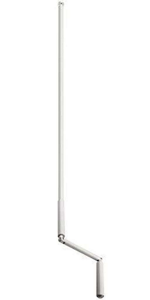 Schellenberg 11114 Kurbelstange mit Sicherungsclip, 140 cm, vormontiert, Weiß A