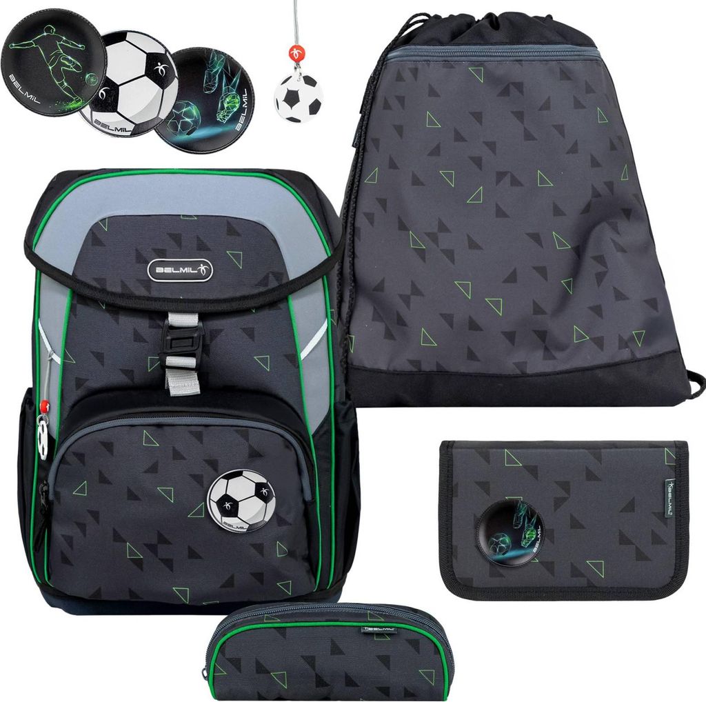 Belmil Maxi ergonomisches Schulranzen-Set 5-teilig "Striker Produktbild 