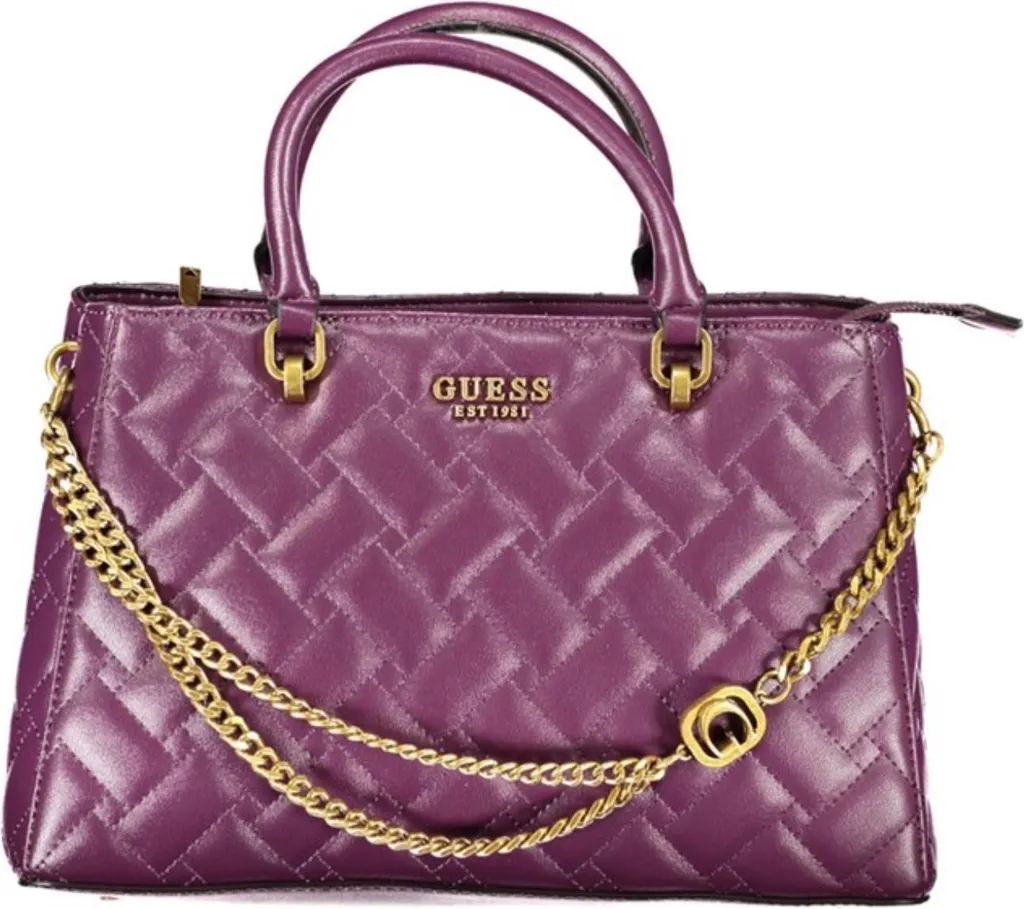 Sac Guess QB898406 Gracelynn - Sac à Main Noir Matelassé Chic