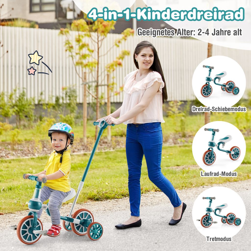 Tricycles pour Enfants de 2 à 6 Ans, Tricycle préscolaire pour Filles