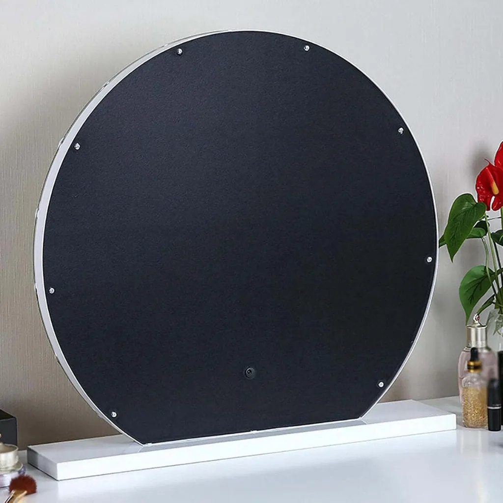 Miroir de Table Hollywood Noir 60 cm - Éclairage Maquillage de Studio - 7