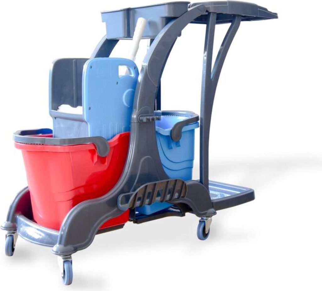 SemyTop Doppelfahrwagen | Reinigungswagen | 2 x 25 L