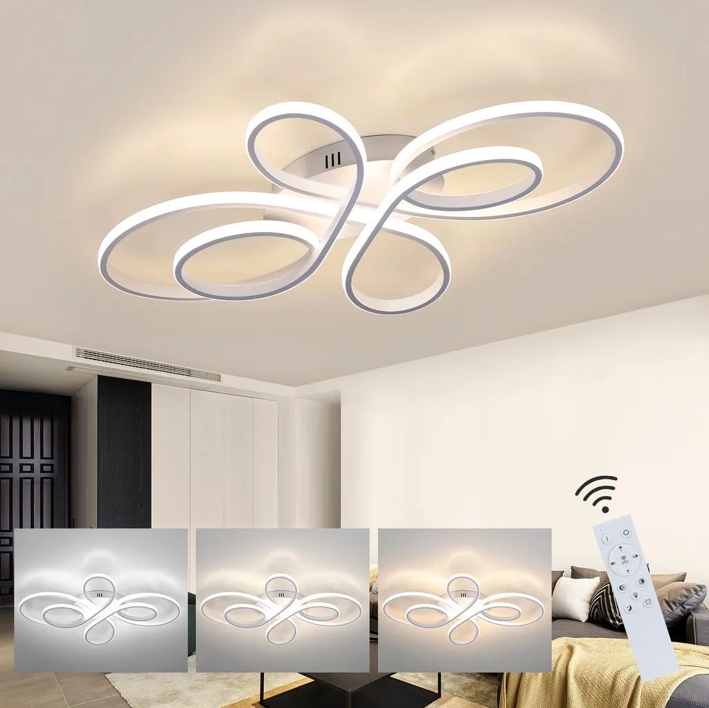ZMH LED Deckenleuchte Weiß Deckenlampe Dimmbar mit Produktbild 