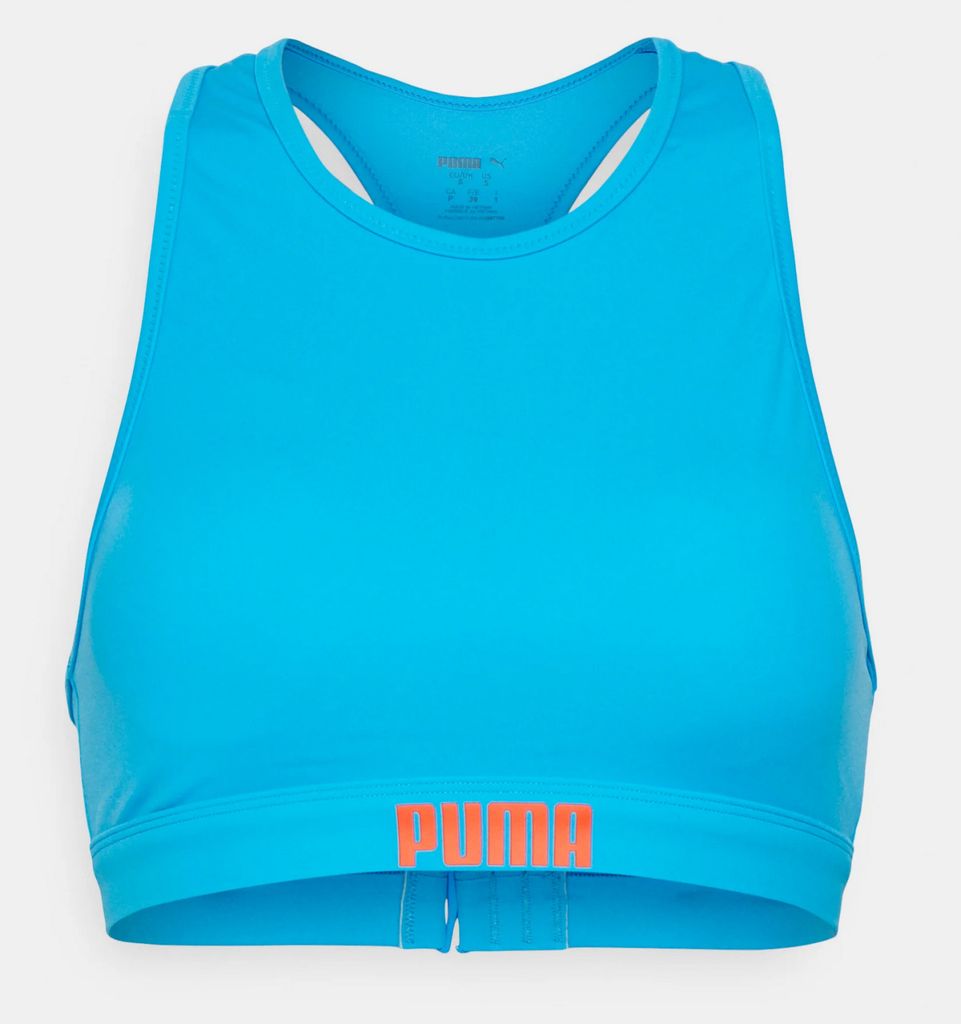 PUMA SWIM WOMEN RACERBACK SWIM TOP energy blue S