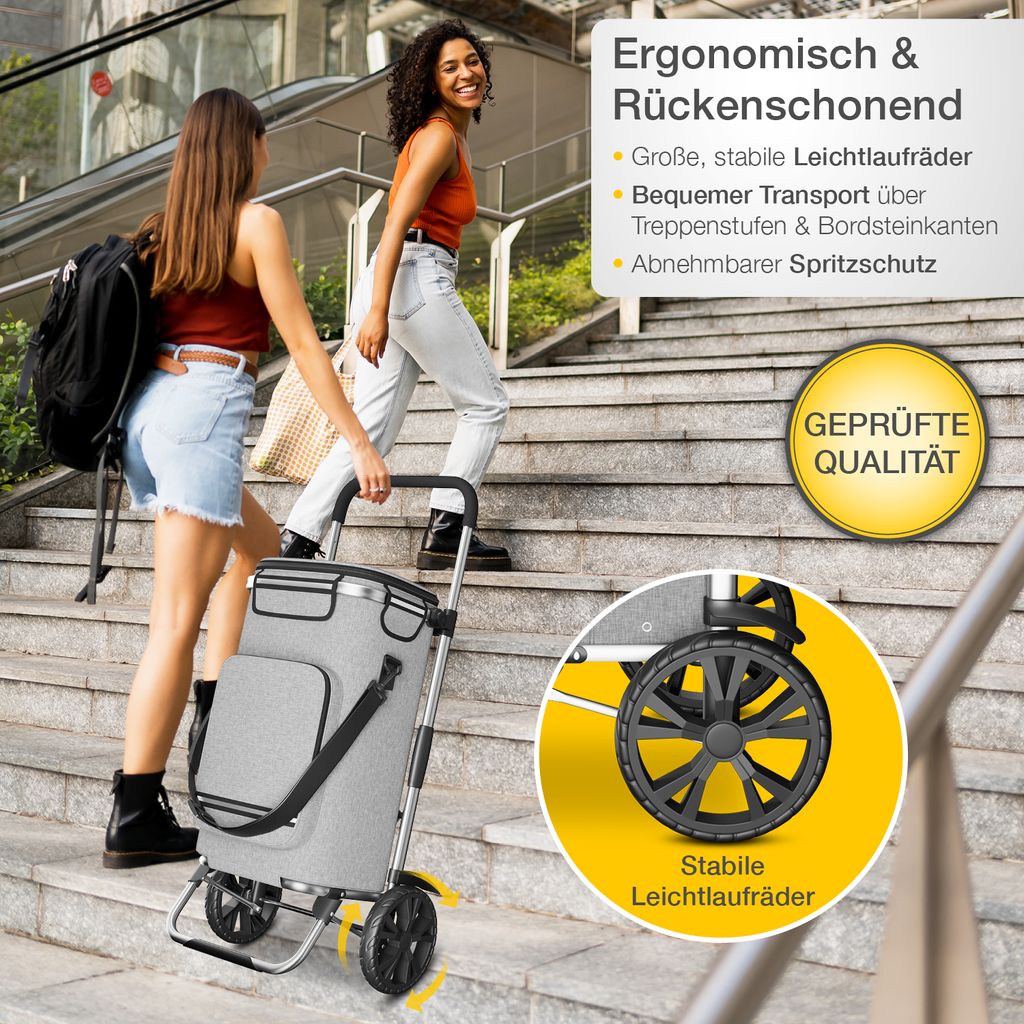 maxVitalis Einkaufstrolley klappbar, Einkaufswagen mit Produktbild 6