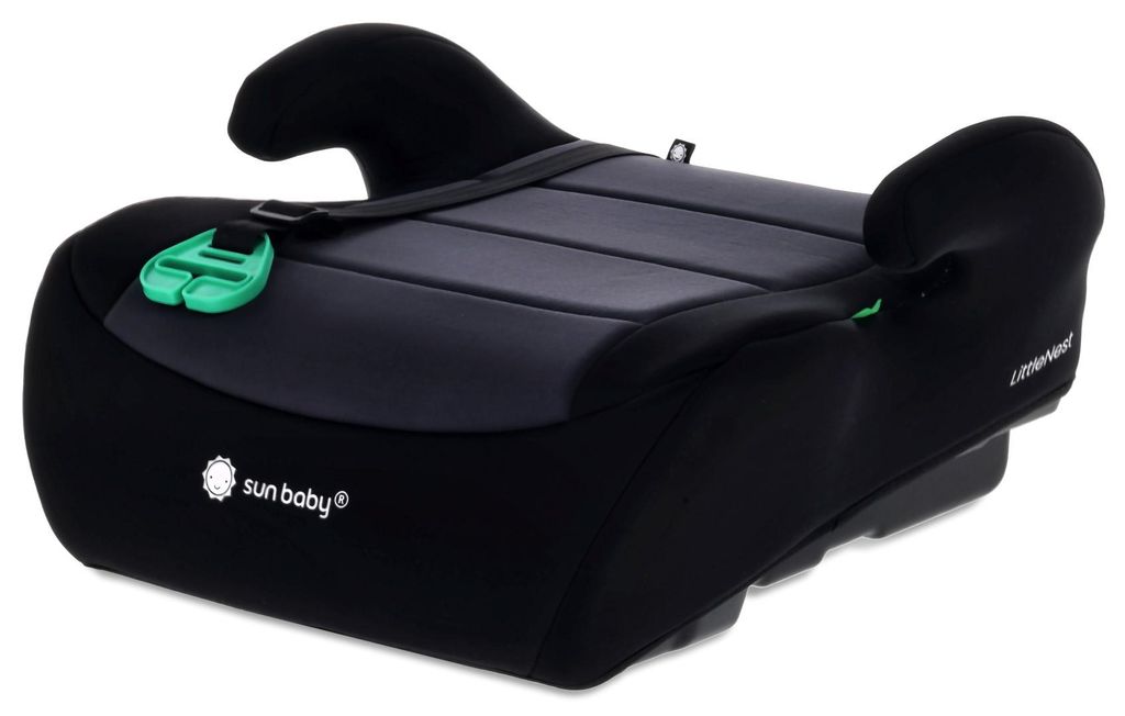 Sitzerhöhung Kindersitzerhöhung Autositz Booster-Sitz Autokindersitz 125-150 cm LittleNest schwarz Sun Baby