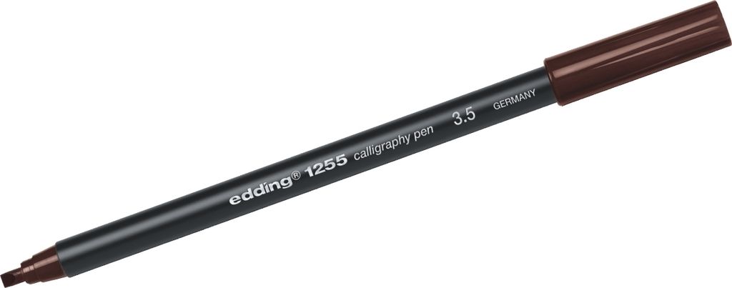 Kalligrafie-Stift edding 1255 3.5mm dunkelbraun Packung mit 10 Stück